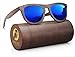 Polarized Bamboo Wood Sunglasses For Men & Women Featuring 11 LAYERED Lens |Wood Sunglasses With Distortion Free, Anti-Reflective & Anti-Scratch Lens -Light Weight Bamboo Sunglasses Wood Frame