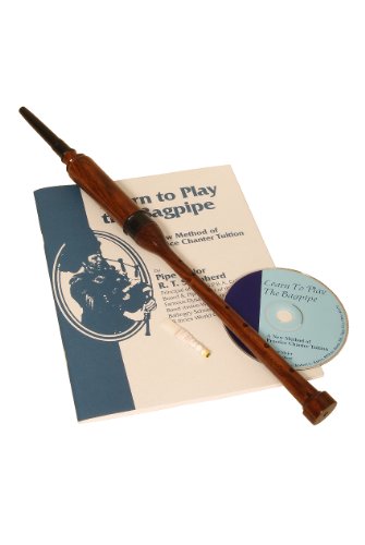 image for Roosebeck Rosewood Practice Chanter, Book & CD, Sheesham w/Black ferru
