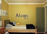 Quote It - Always with Deathly Hallows Symbol (Seperate) - Severus Snape Harry Potter Vinyl Wall Decals Quotes Inspirational