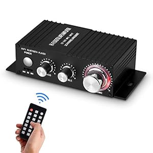 Mini Bluetooth audio versterker ontvanger stereo eindversterker remote USB muziekspeler met voeding