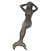 Cast Iron Nautical Repro Sitting Mermaid Figurine Rust