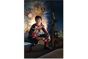 Tom Holland 8 Inch x 10 Inch photograph Avengers: Endgame Spider Man: Homecoming Spider Man: Far from Home Squatting in from on Ironman Poster kn