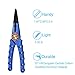 Booms Fishing X1 Aluminum Fishing Pliers Saltwater, Surf Fishing Tackle Kit, Fishing MultitoolHook Remover Braided Fishing Line Cutting and Split Ring with Coiled Lanyard and Sheath