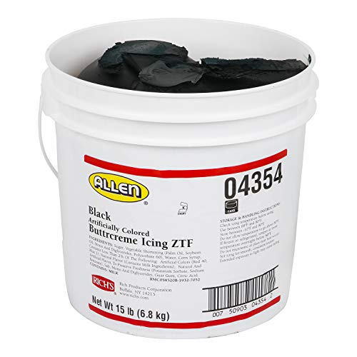 Rich's JW Allen Pre-Whipped Buttrcreme Icing ZTF, Black, 15 lb