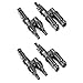 PowMr 2 Pair/4 Pcs MC4 Branch Connectors MC4 Connectors Y Connector - in Pair MMF+FFM for Parallel Connection Between Solar Panels