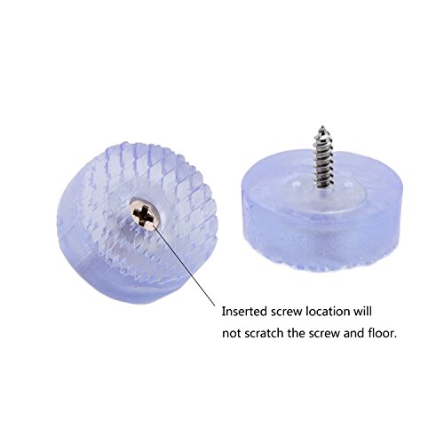 20 PCS Transparent Round Furniture Pads,Non Slip Non Skid Furniture Feet for Table,Desk,Chair,Sofa L - //coolthings.us