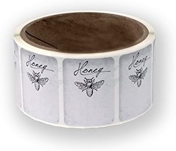 Farmstand Supply Honey Labels (roll of 250) (Small Rectangle, Victorian/bee)
