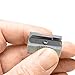24 Metal Rectangular Silver Pencil Sharpeners, 1 Hole Steel Blade - Manual Pocket Pencil Sharpeners For Standard Size Pencils, Art Pencils, Kids Use. By Mega Stationers