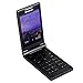 Lenovo MA388 Cheap Business Elders Flip Cell Phone 3.5-Inch with FM Flashlight Camera Bluetooth, Dual SIM GSM Network