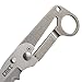 CRKT Niad Titanium Climber's Knife Folding Pocket Knife, Serrated Edge, Veff Flat Top Serrations, Carabineer Loop 2406