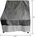 Reusable Revolution 2 Pack Deep Chair Patio Cover - Outdoor Furniture Cover (Dark Grey w/Grey Trim)