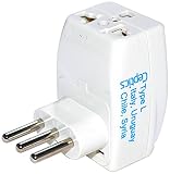 Ceptics 3 Outlet Travel Adapter Plug Type L for Italy