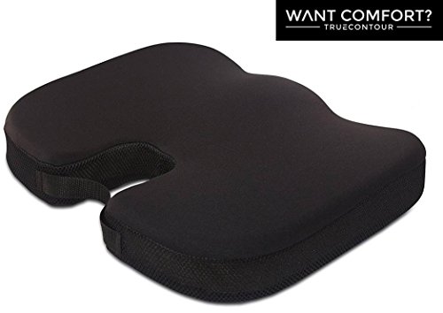 VaunnÂ® Medical Coccyx Seat Cushion with Removable and Washable Cover, Alleviates Tailbone and Sciatica Pain, Supports and Contours to Lower Back