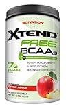 Scivation Xtend Free BCAA Powder, Crisp Apple, 30 Servings, No Artificial Colors, Flavors, Or Sweeteners