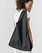 BAGGU Large Reusable Shopping Bag, Foldable Ripstop Nylon Tote for Laundry or Shopping, Black
