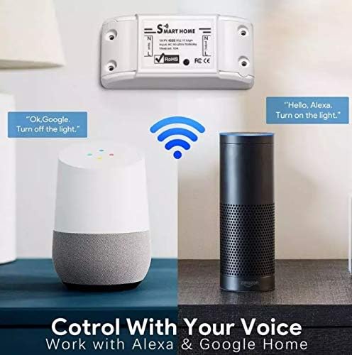 INTERRUPTOR INTELIGENTE WIFI SMART HOME 10A   COMPATIBLE CON AMAZON ALEXA GOOGLE HOME IFTTT   SMART LIFE TUYA APP