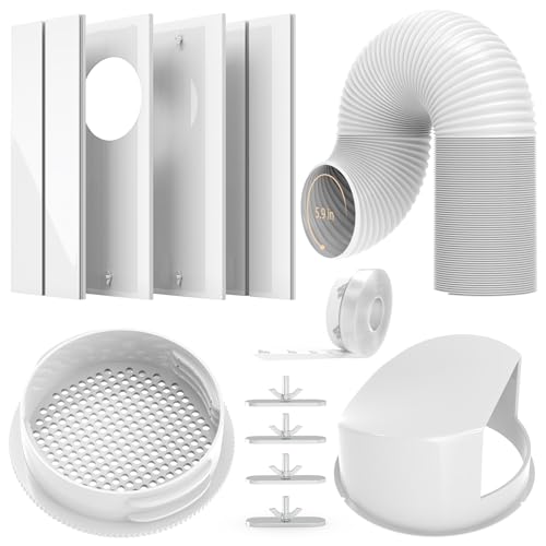 ESDS Portable Air Conditioner Window Kit with 5.9” Diameter 78" Length