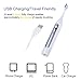 Sonic Electric Toothbrush Deep Clean as Dentist Sonicare Rechargeable Waterproof Toothbrush 5 Modes 2 Replacement Heads Tongue Brush by YASI (White)