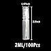 OTRMAX 2ml Mini Spray Bottle/Refillable Perfume Empty Sample Tube/PP Fine Mist Bottle (Pack of 100pcs)
