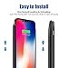 ALCLAP iPhone X Battery Case,3600mAh Slim Rechargeable Charging Case Portable External Charger Power Case Compatible iPhone X/10(5.8 in)-Black