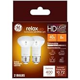 GE Lighting 105690 400 Lumen 6W R16 Shape Medium Base LED Light Bulb - Pack of 2