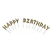 Willcan Gold Color Happy Birthday Candles Cake Toppers,13 Molded Letter Candles for Party time Wedding and Memories Day Decoration and Celebration for Adults and Kids.