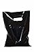 Merchandise Bags: ACME Bag Bros 100 Large Black and White Plastic Retail Bags, Plastic Bags w Handles 12x15