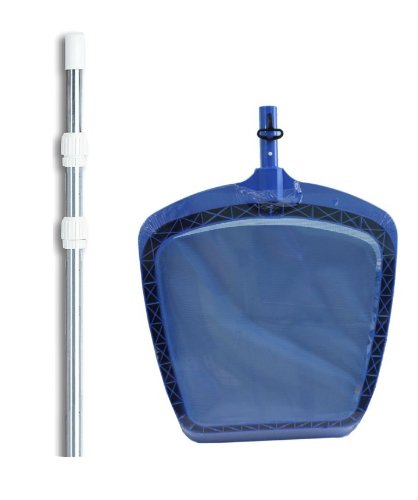 Professional 8039 Swimming Pool Leaf Skimmer Mesh Net w/ 4'-12' Telescopic Pole