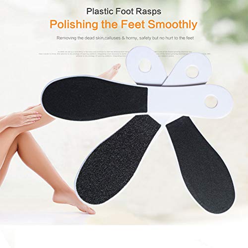 Somaer Pedicure Foot File, Double-Sided Colossal Foot Rasp and Callus Remover Best Foot Care Pedicure Plastic Surface Tool to Remove Hard Skin(Pack of 5)