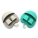 INNERNEED Manual Silicone Face Brush Facial Scrubber Pads for Cleansing, Exfoliating, Anti-Aging Face Massage, Handheld for Sensitive and All Kinds of Skin (Pack of 2)