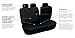 FH-PU007013 Deluxe Leatherette Bench Seat Covers, 40/60, 60/40, 50/50 and 40/20/40 split, Black color