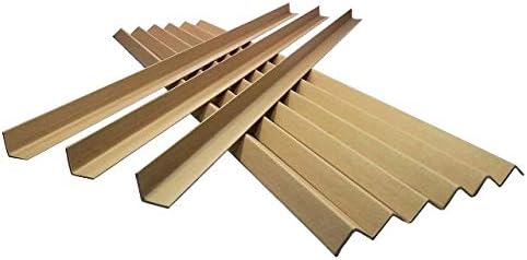 Globe Packaging 50 x 1M Cardboard Edge Protectors 35mm L Profile Pallet Guard