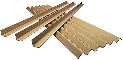 Globe Packaging 50 x 1M Cardboard Edge Protectors 35mm L Profile Pallet Guard