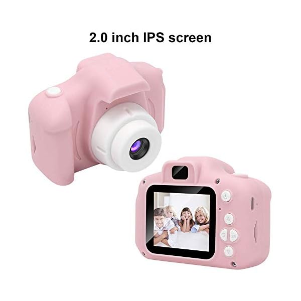 GlobalCrown Kids Camera,Mini Rechargeable Child Digital Camera Shockproof Video Camcorder Gifts for 3-8 Year Old Boys…