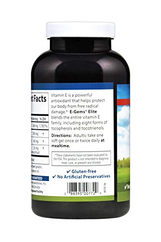 Carlson E-Gems Elite Vitamin E, 240 Soft Gels - Image 4