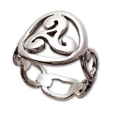 Ring keltische Triskele aus 925er Sterling Silber Schmuck