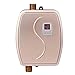 Mini Instant Water Heater Electric Under Sink, 110V 3000W Hot Water Heater With LCD Digital Display For Hand/Face/Bowl Washing Kitchen, Version 01- Gold