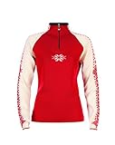 Dale of Norway Women's Geilo Sweater, Raspberry/Off White/Navy, X-Large