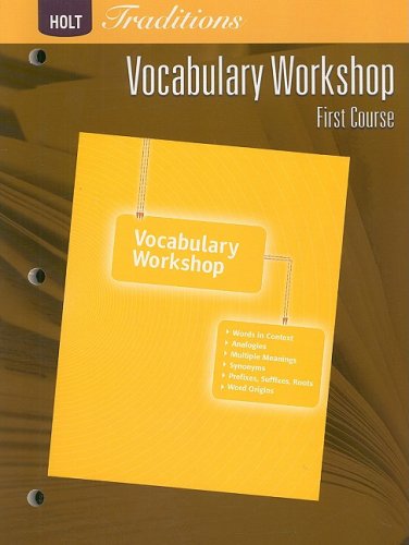 Download Holt Traditions: Vocabulary Workshop: Student Edition First Course