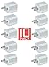 Certified 5W 1A USB Power Adapter [10-Pack] Universal Wall Charger Cube for Plug Outlet for iPhone 8 / X / 7 / 6S / Plus +, iPad, Samsung Galaxy, Motorola, HTC, Other Smartphones (Family Pack) (White)