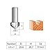 uxcell 90 Degree V-Groove Router Bit 1