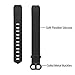 Henoda Compatible with Fitbit Alta/Fitbit Alta HR Bands, Large Black Soft Replacement Band Adjustable Sport Strap Compatible for Fitbit Alta/Fitbit Alta HR/Fitbit Ace Fitness Wristbands