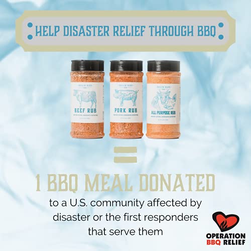 Rollin Blue BBQ Pitmaster Rub Pack Premium Seasoning And Spice Gift Set For Smoking And