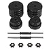 Best Choice Products 64LB Weight Dumbbell Set Adjustable Cap Gym Barbell Plates Body Workout