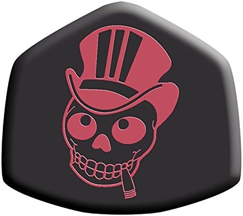 Gnarly Knobs STZ100 Strat Style Black Sleeve with Red Skull for Tuning Pegs