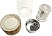 Glass Water Bottle Tea Infuser Tumbler, OCTOPUS NATURE Premium Eco-Friendly Doable Wall Thermos with Elegant Bamboo Lid, Quality Stainless Steel Loose Leaf Strainer - Tea Maker