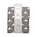 Living Textiles Muslin Jacquard Grey Clouds Soft Baby Blanket Premium Quality Cotton for Best Comfort | Double Layer,Swaddle,Receiving,Infant,Toddler,Newborn,Nursery,Boy,Girl,Gift | 40x30 Inch