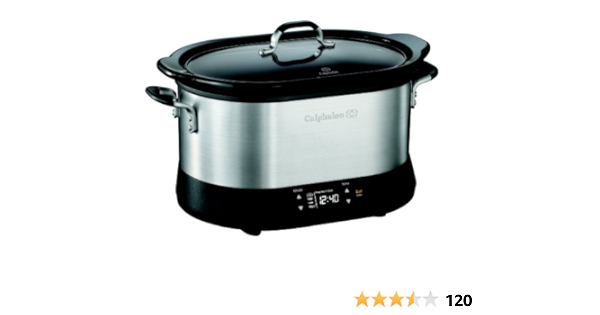 Amazon Com Calphalon 7 Qt Digital Slow Cooker Kitchen Dining