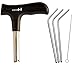 CocoDrill Coconut Opener Tool + 3 Reusable Straws -COMBO PACK - Stainless Steel Drinking Straw + Cleaner - Eco Friendly, SAFE, NON-TOXIC