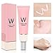 Pore Primer Face Makeup Base, Pink Isolation Cream Invisible Pore, Big Cover Acne Marks, Smooth Skin, Oil Control Moisturizing Essence Concealer Foundation-35g
